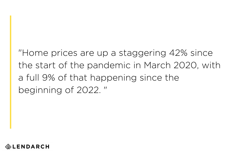 quote about current home prices