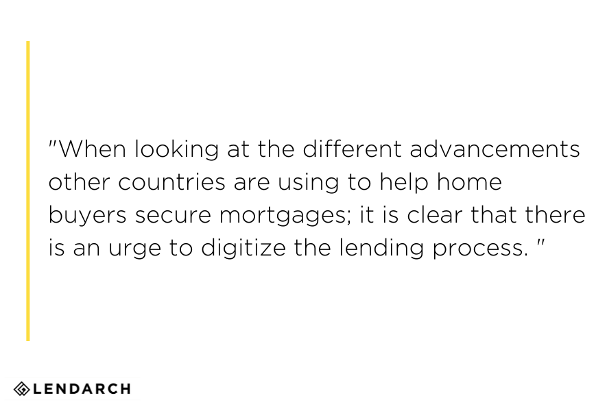 quote about the urge to digitize lending