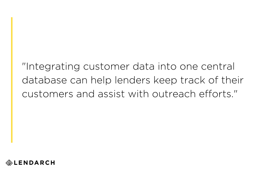 integrating customer data mortgage